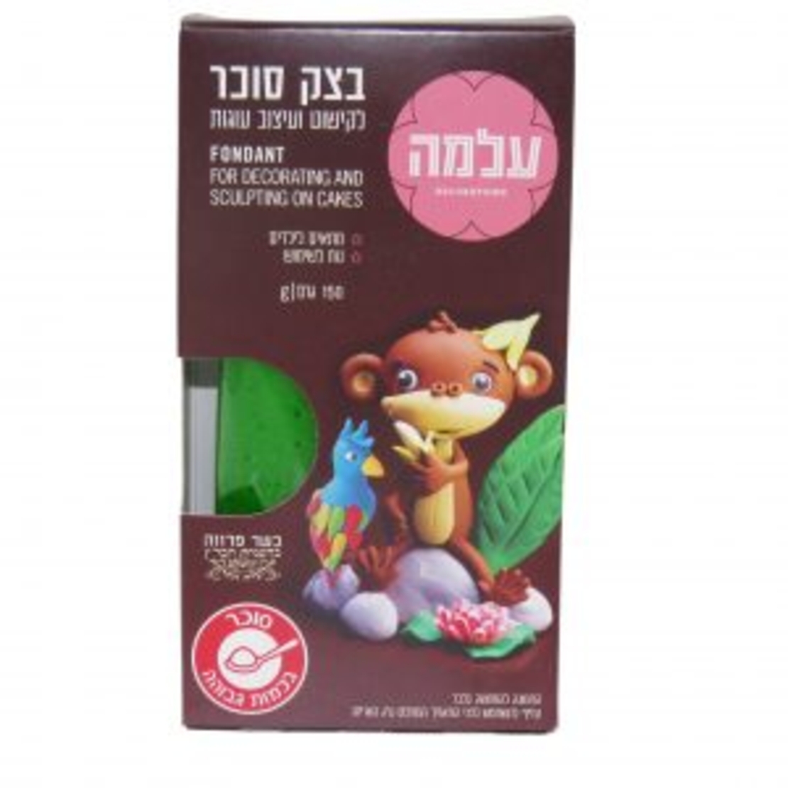 בצק סוכר עלמה ירוק 150 גרם