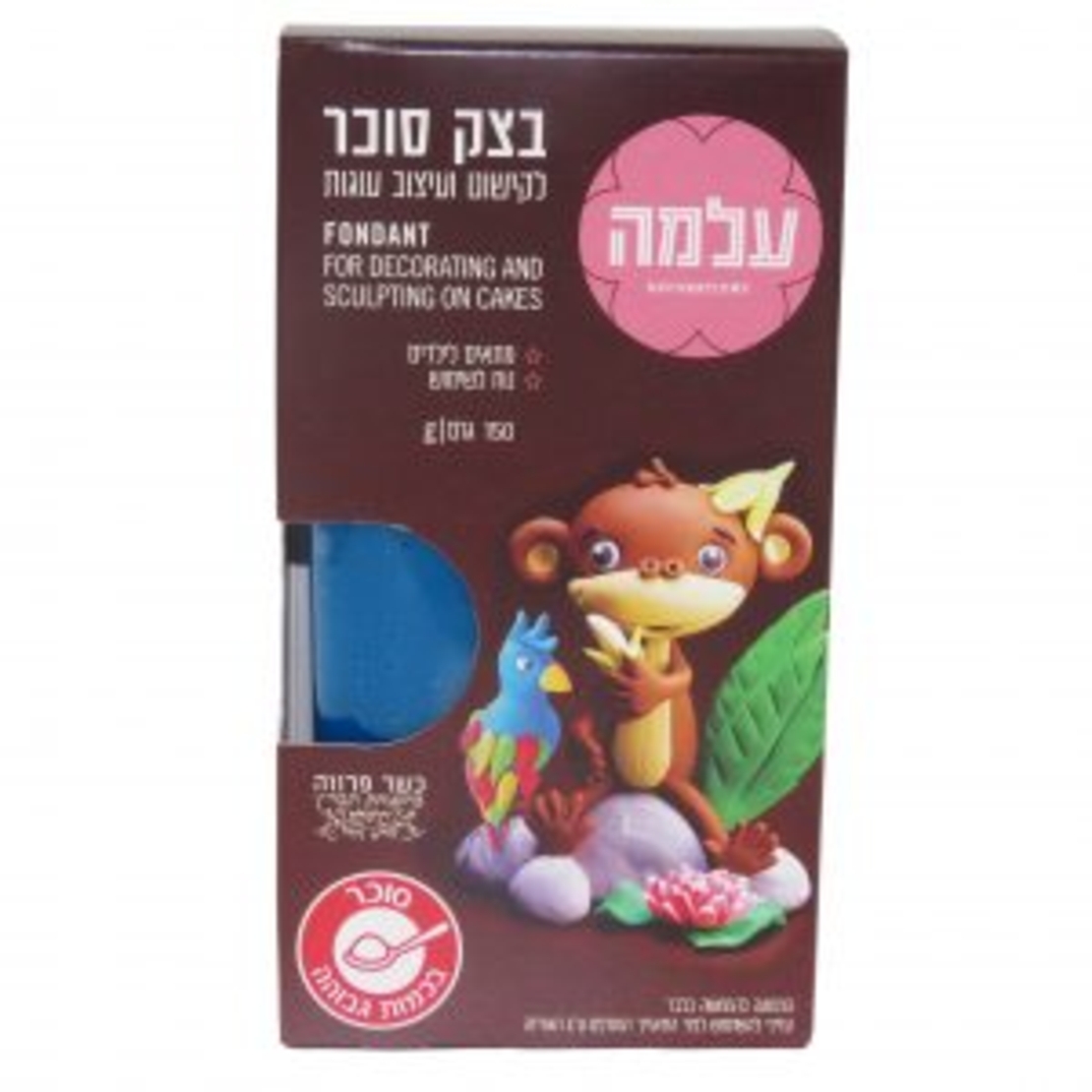 בצק סוכר עלמה כחול 150 גרם