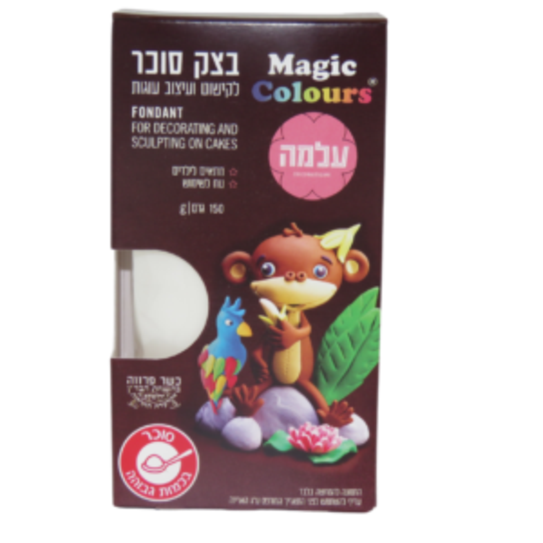 בצק סוכר עלמה לבן 150 גרם