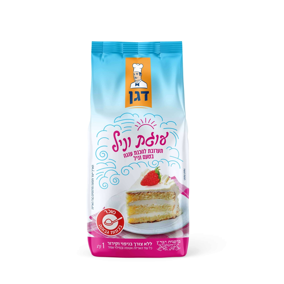 אבקה להכנת עוגת וניל