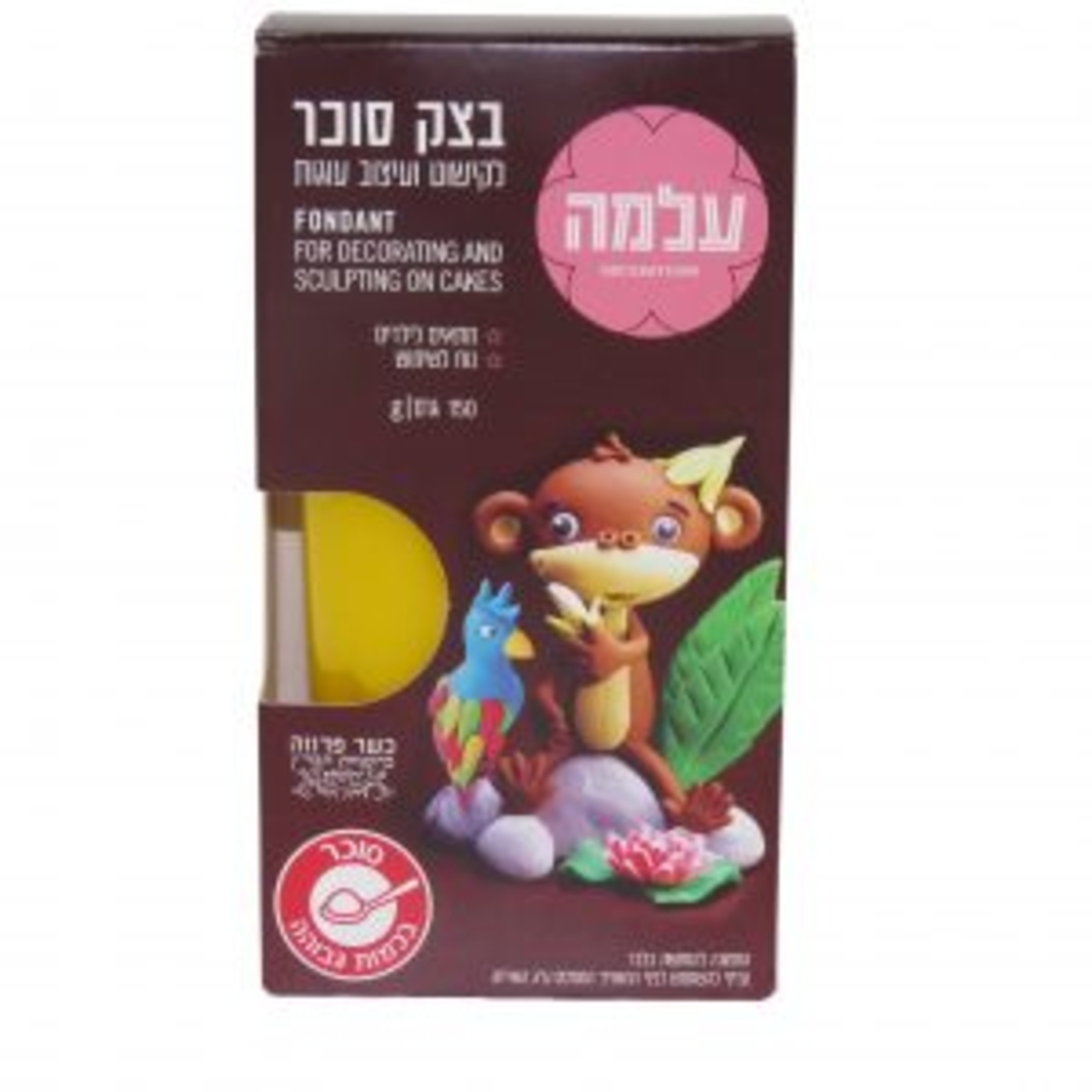 בצק סוכר עלמה צהוב 150 גרם