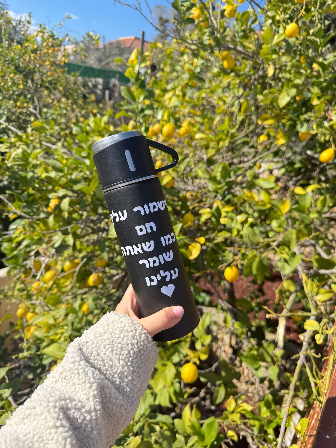 סט תרמוס וזוג כוסות