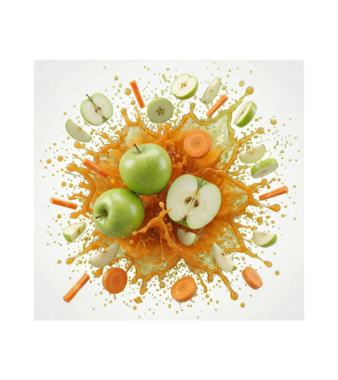 מיץ תפוח-גזר סחוט טרי