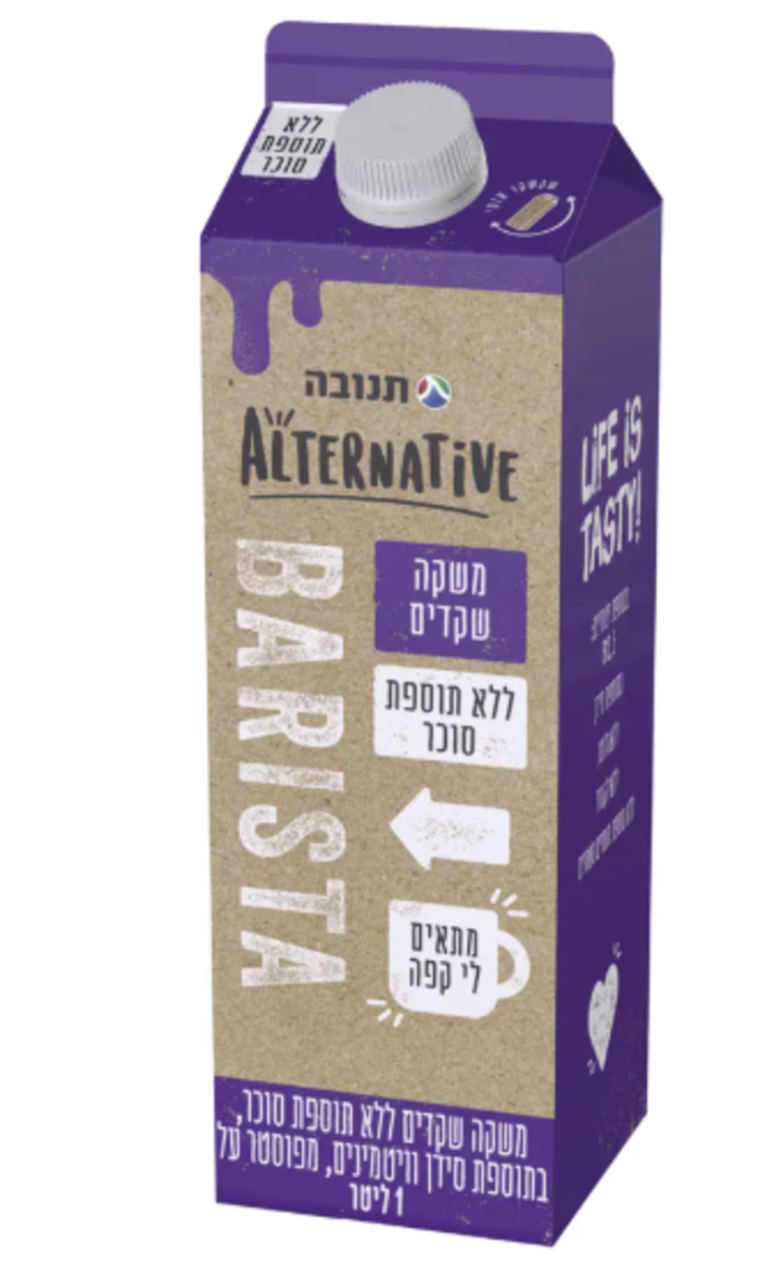 משקה שקדים ללא תוספת סוכר – תנובה ALTERNATIVE, ‏1 ליטר