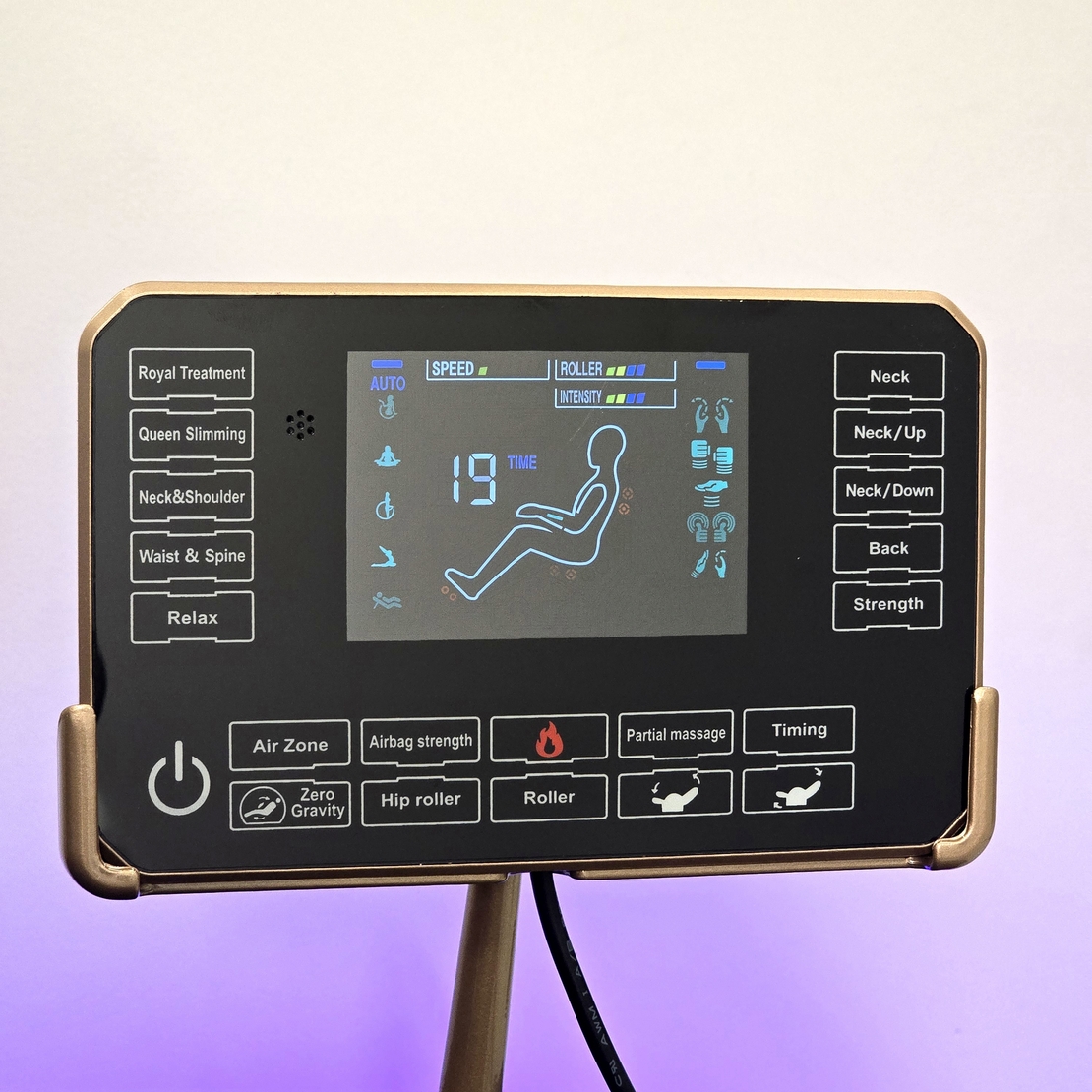 כורסאת מסאג ULTRA-7 - כחול שחור