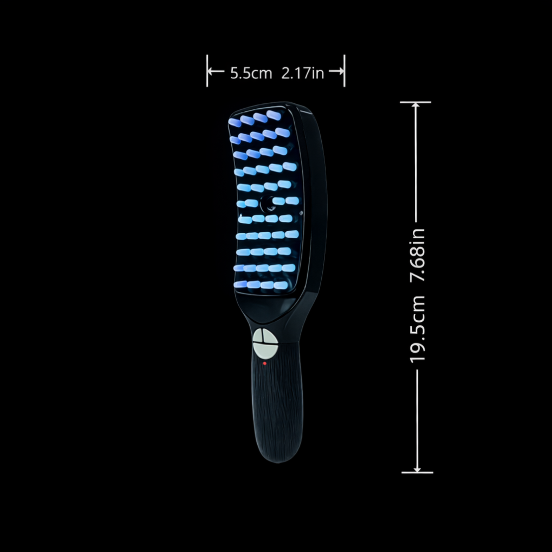 מסרק עיסוי לקרקפת נטען עם תאורת LED