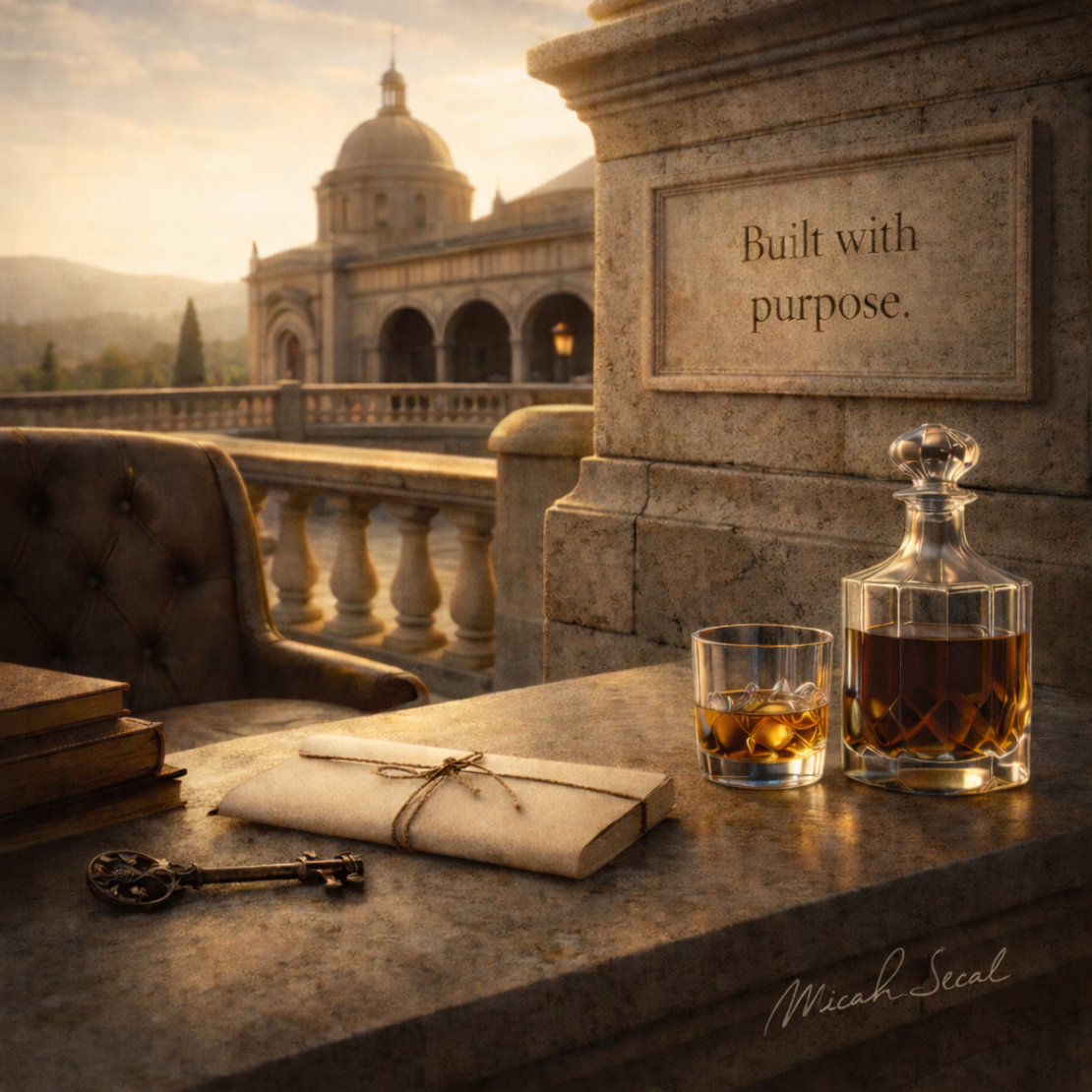 תמונת קנבס למשרד בנה עם מטרה | יצירה של דוד בנון