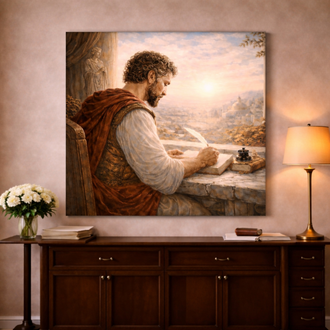 תמונת קנבס אומנותית מחשבות לעצמי