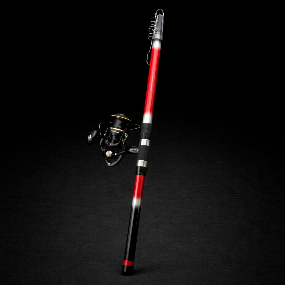 סט חכה רולר מקצועי 4.2 מטר – קרבון מלא אולימפיק