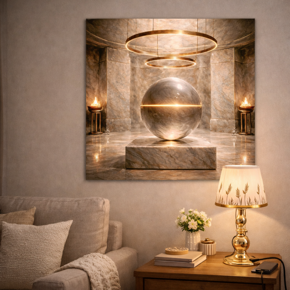 תמונת קנבס לבית לסלון איזון האור