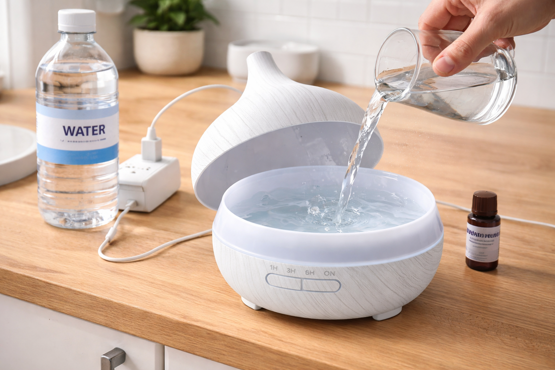 מפיץ ריח דקורטיבי לבן מקצועי