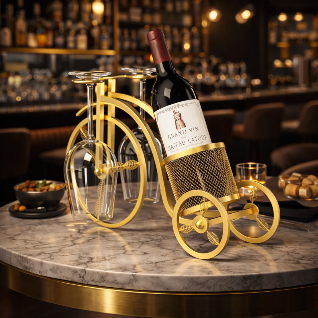 מחזיק בקבוק מעוצב בצורת אופניים