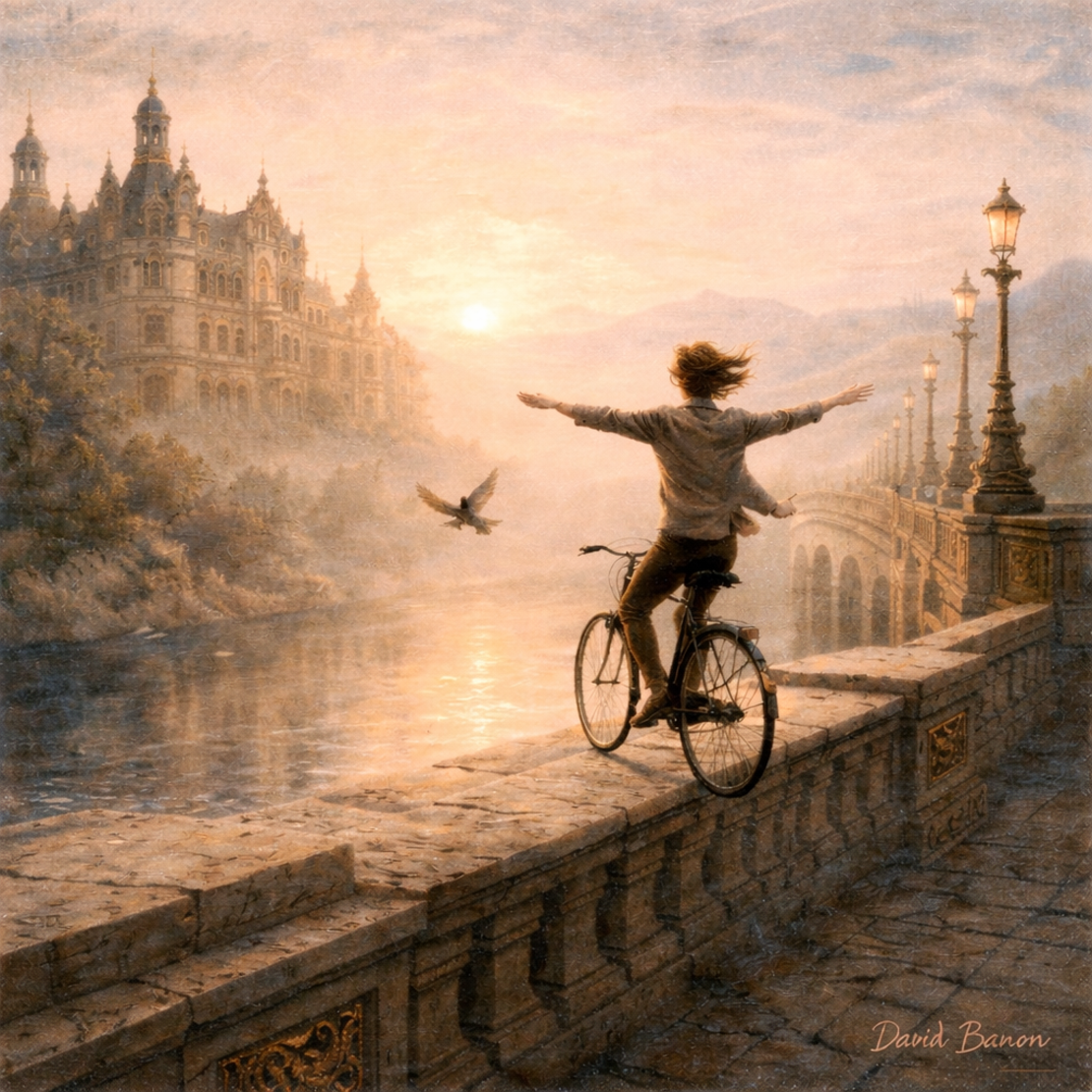 תמונת קנבס יוקרתית לבית, סלון רגע של חופש