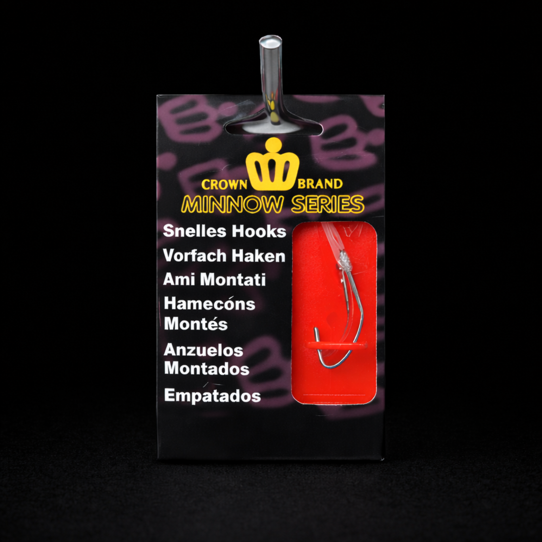 קרס דיג עם חוט מוכן מידה 8 – חבילה 10 יחידות