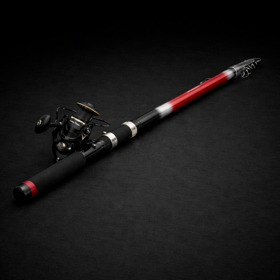 סט חכה רולר מקצועי 4.2 מטר – קרבון מלא אולימפיק