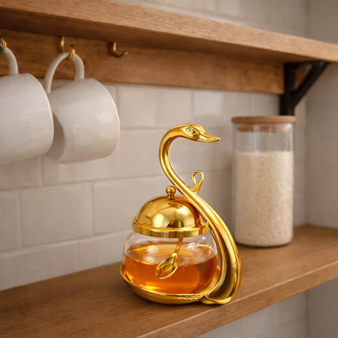 קופסה סוכר ודבש ברבור זהב