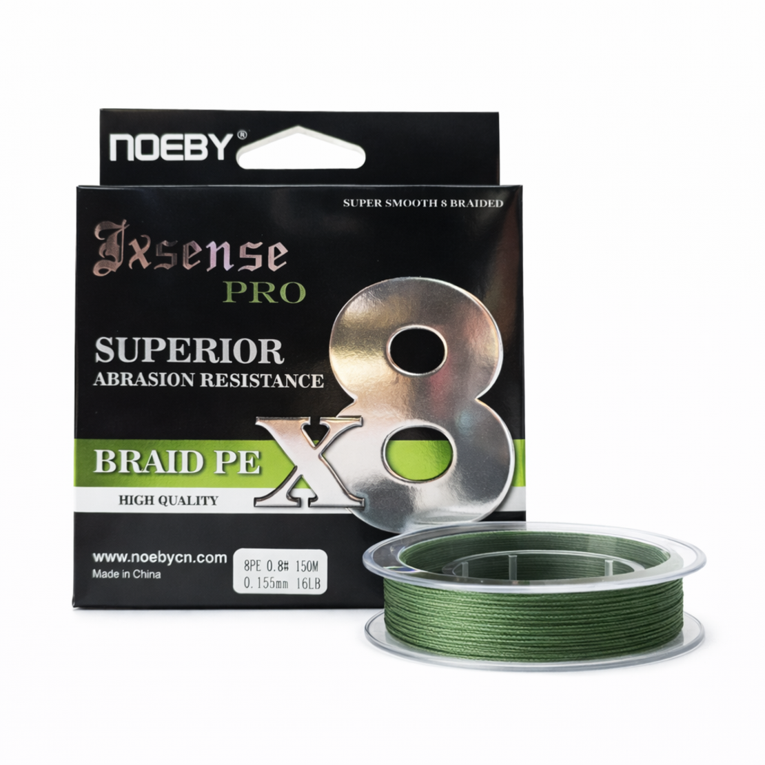 חוט דיג בד קלוע  0.8 – אורך 150 מטר לרולר