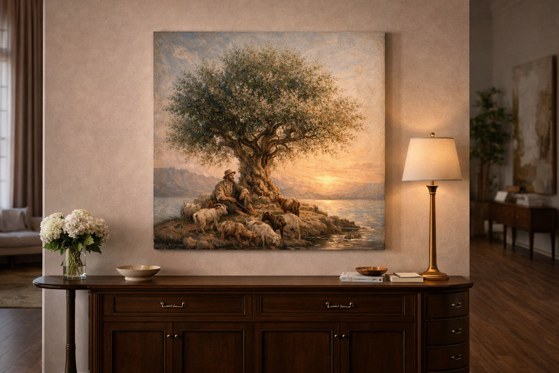 תמונת קנבס אומנותית בצל הזית