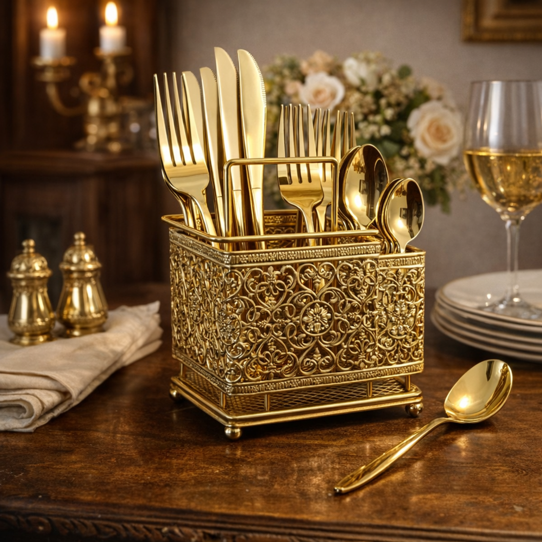 סט סכום זהב 24 חלקים ומעמד זהב לסכום