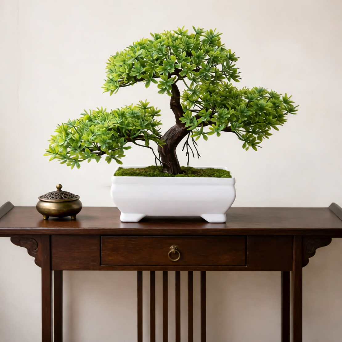 עץ בונסאי מלאכותי יוקרתי לעיצוב הבית והמשרד