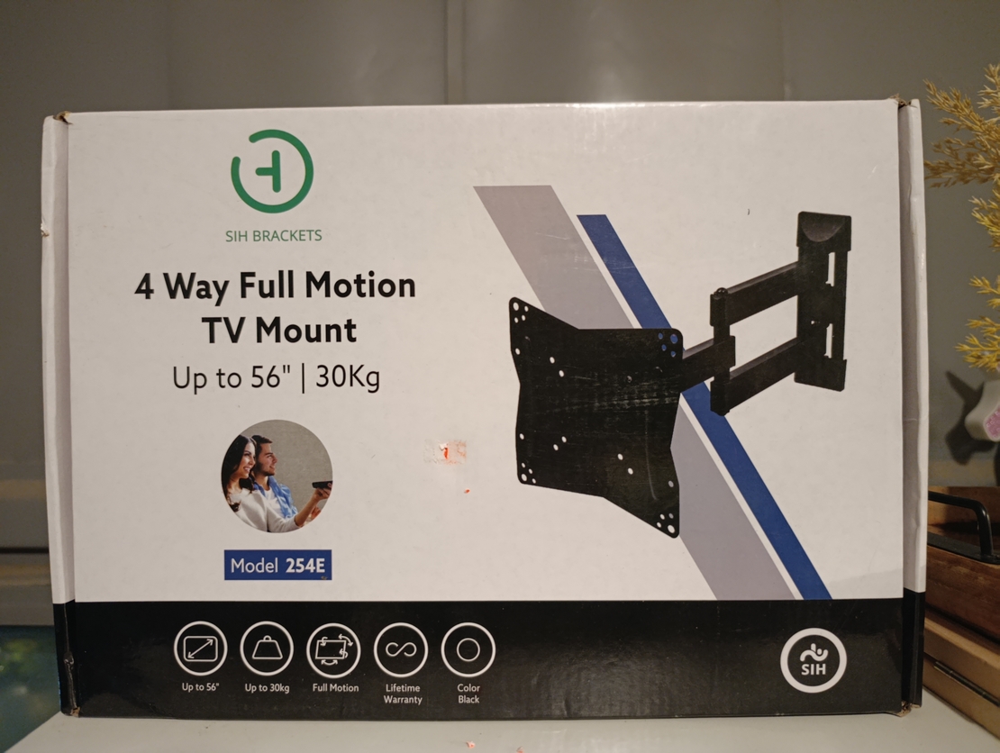 מתקן תלייה לטלוויזיה עם זרוע עד 56 אינץ’