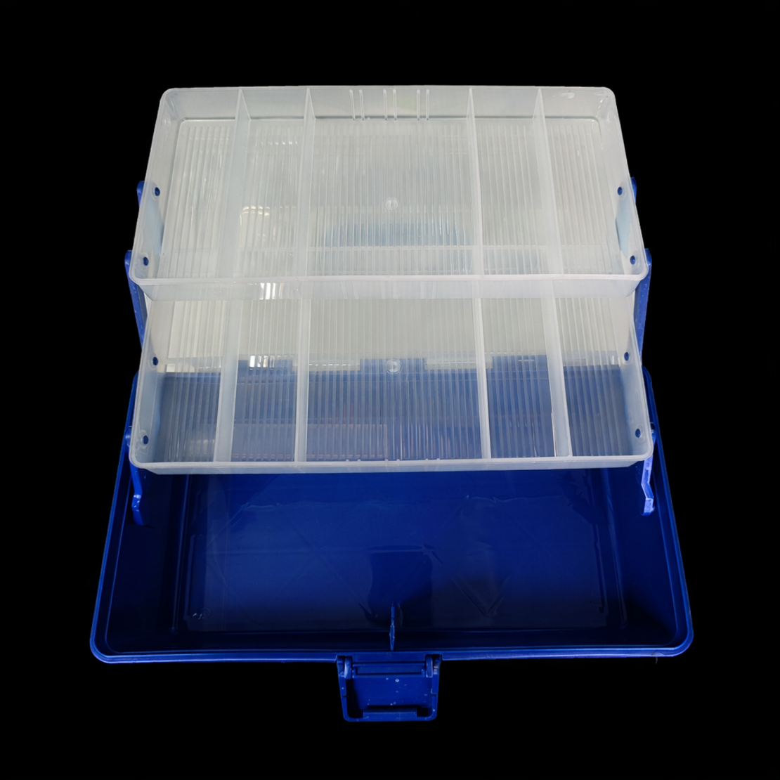 ארגז ציוד דייג נפתח עם תאים