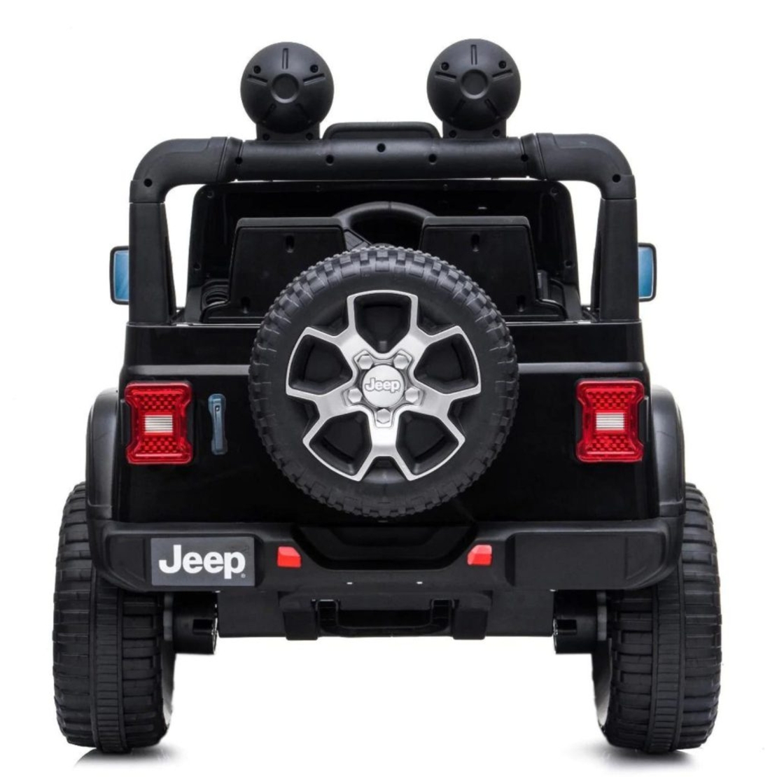 גיפ רנגלר רוביקון שחור 12v מושב זוגי מרופד