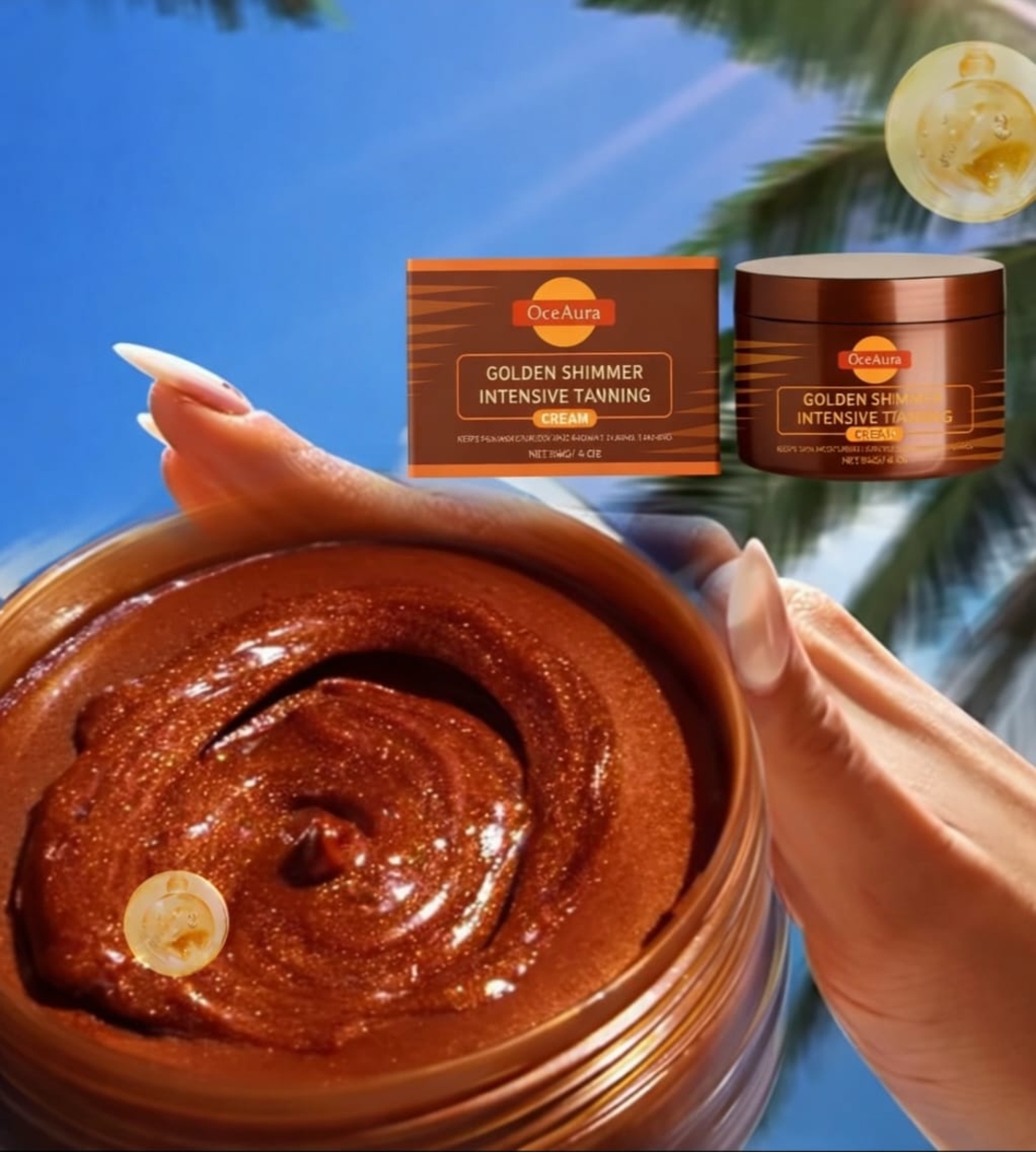 Golden Shimmer Intensive Tanning Cream 140g – קרם שיזוף זהוב