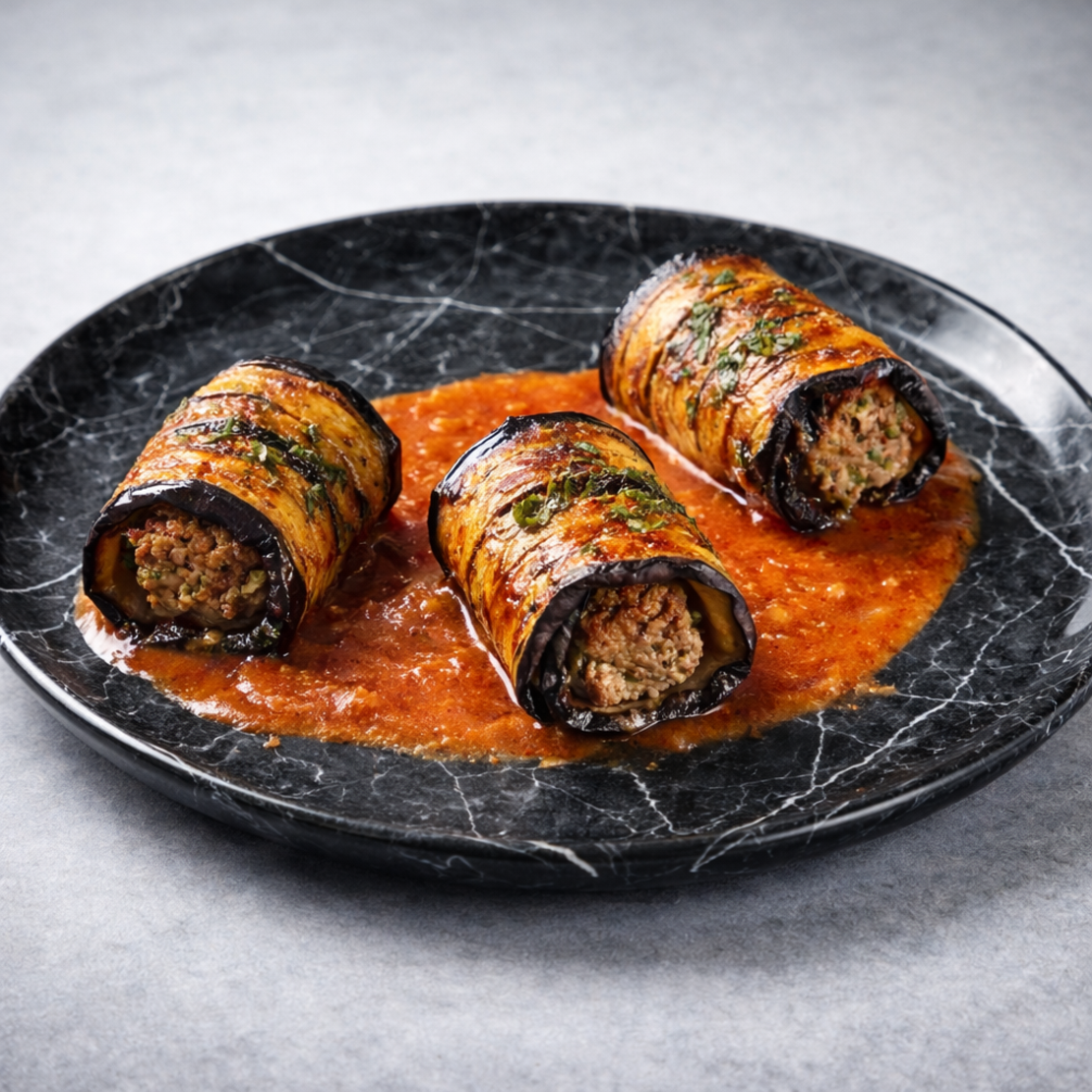 חציל ממולא בשר - 4 יח'