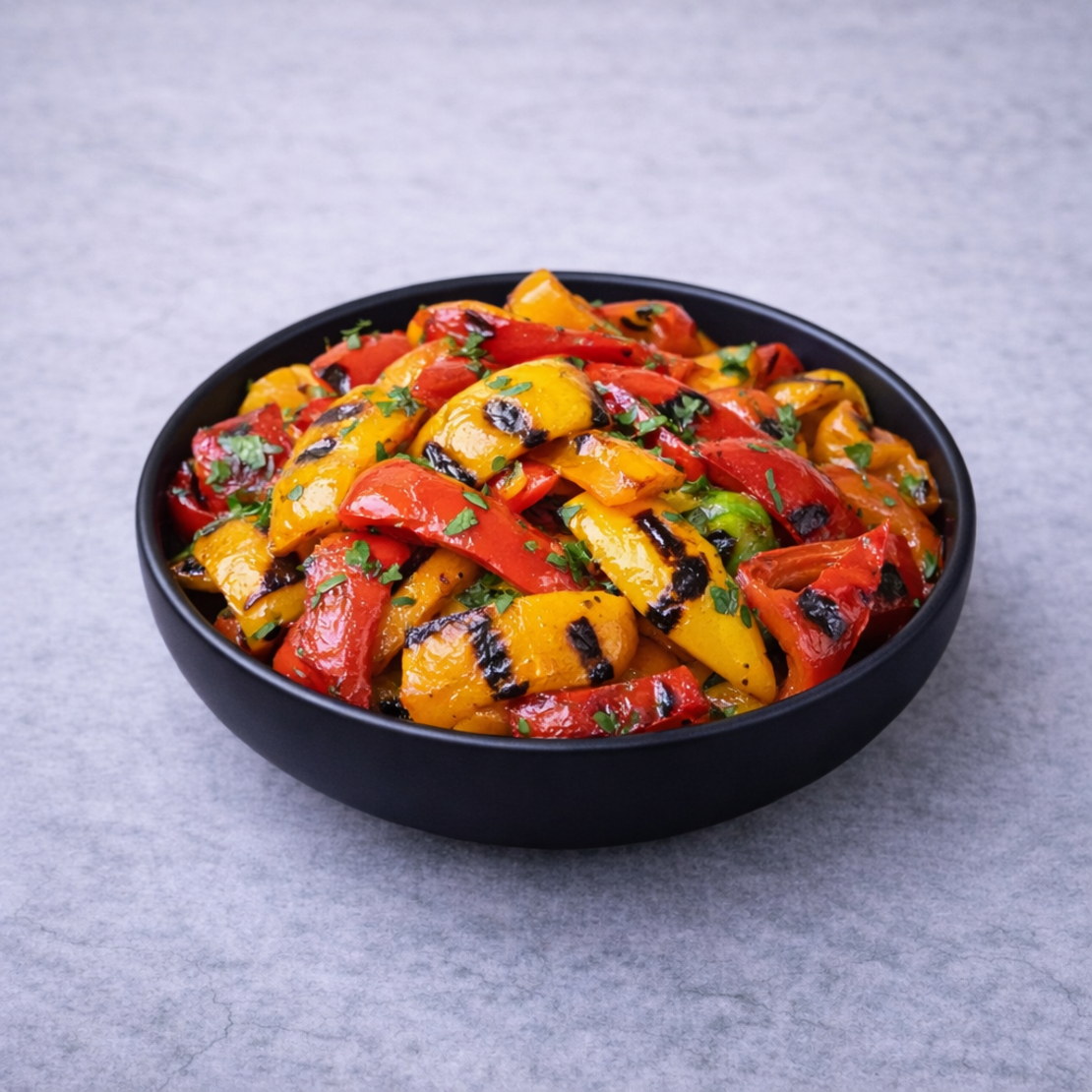 פלפלים קלויים על הגריל - חצי קילו