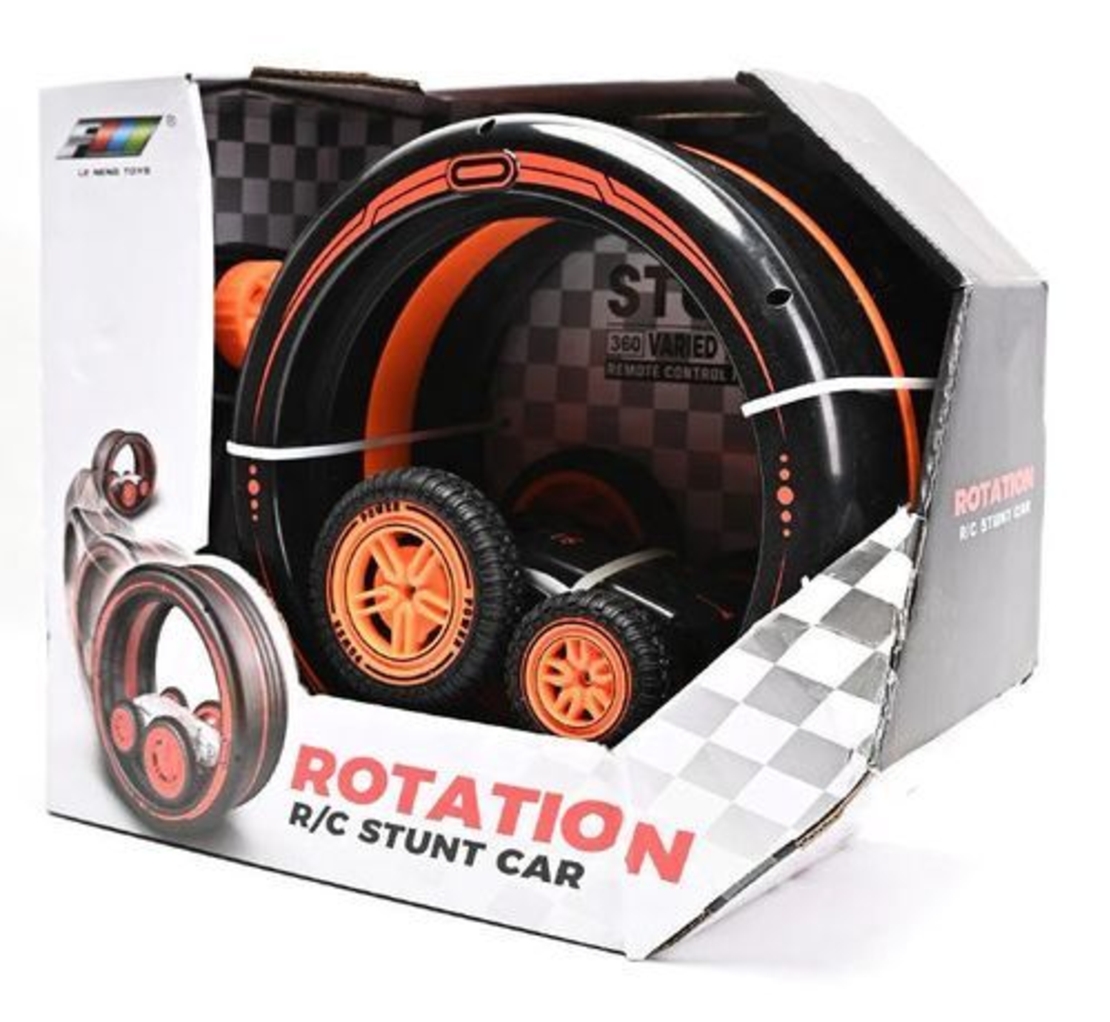 מכונית לופ משתוללת עם שלט רחוק ניתן לתכנות - שחור צעצועי שירן