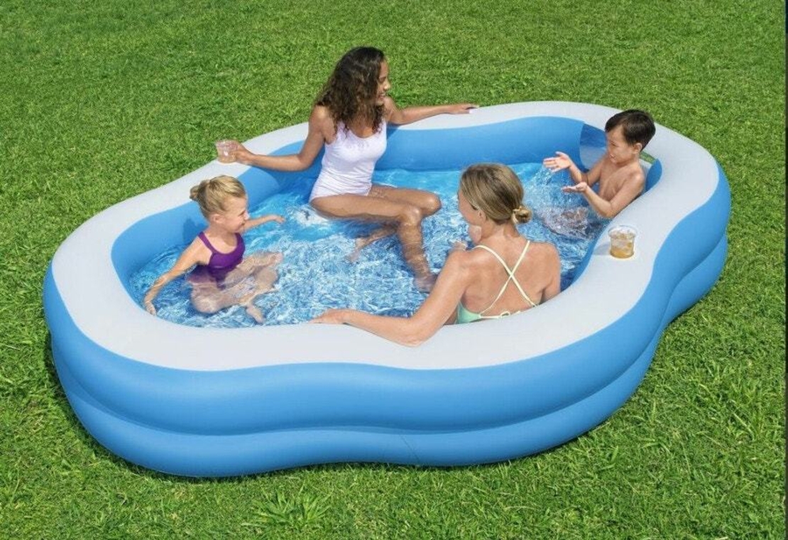 בריכה משפחתית Splahview +חלון 270X198X51 דגם 54337 bestway