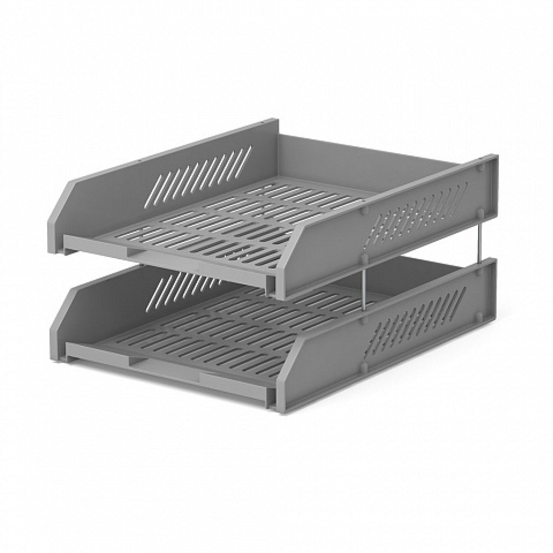 מחסנית נייר 2 תאים אפור