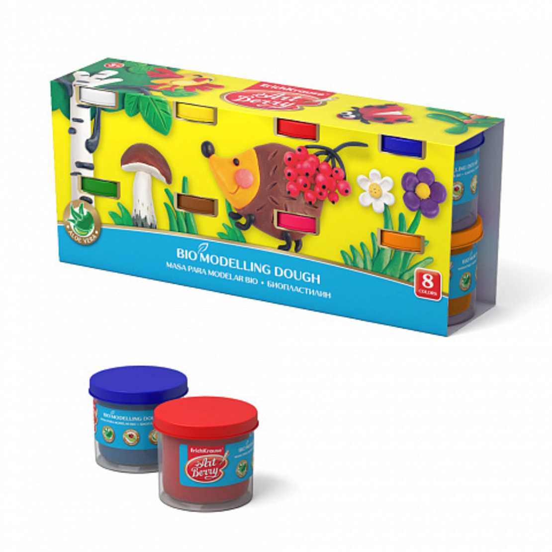 ARTBERRY פלסטלינה 8 צבעים *100 גר