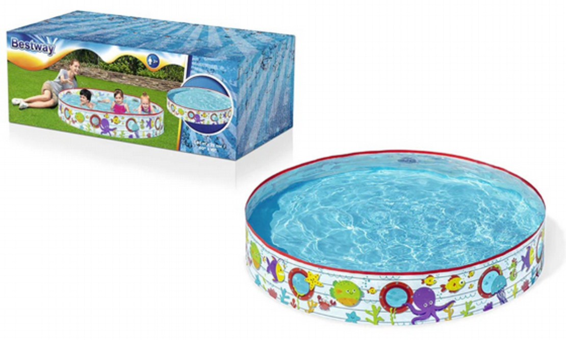 בריכה דופן קשיחה חיות 152x25 ס