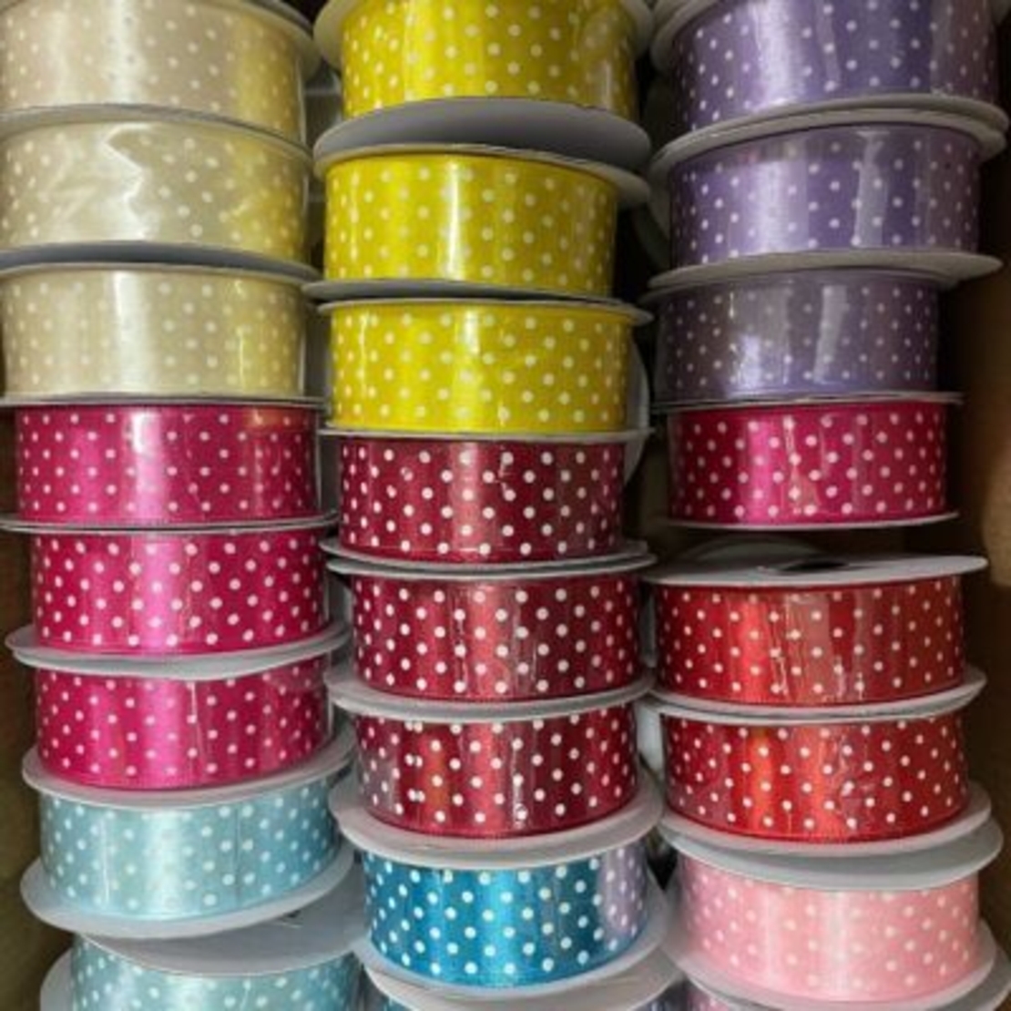 סרט סאטן – מודפס נקודות