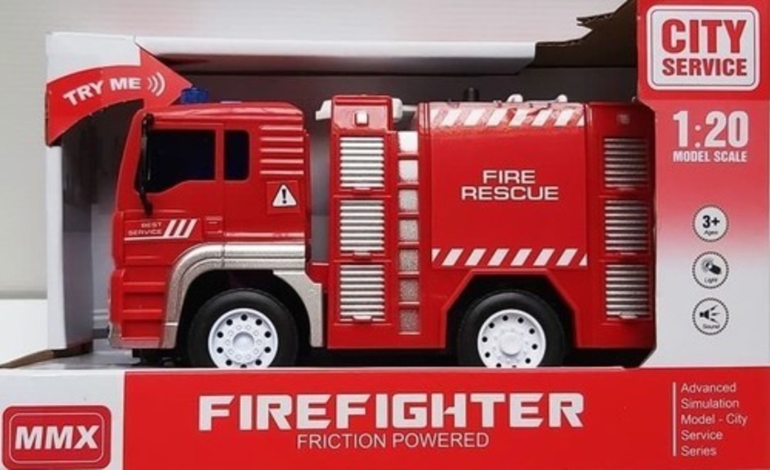 Wenyi Diecast כבאית לילדים