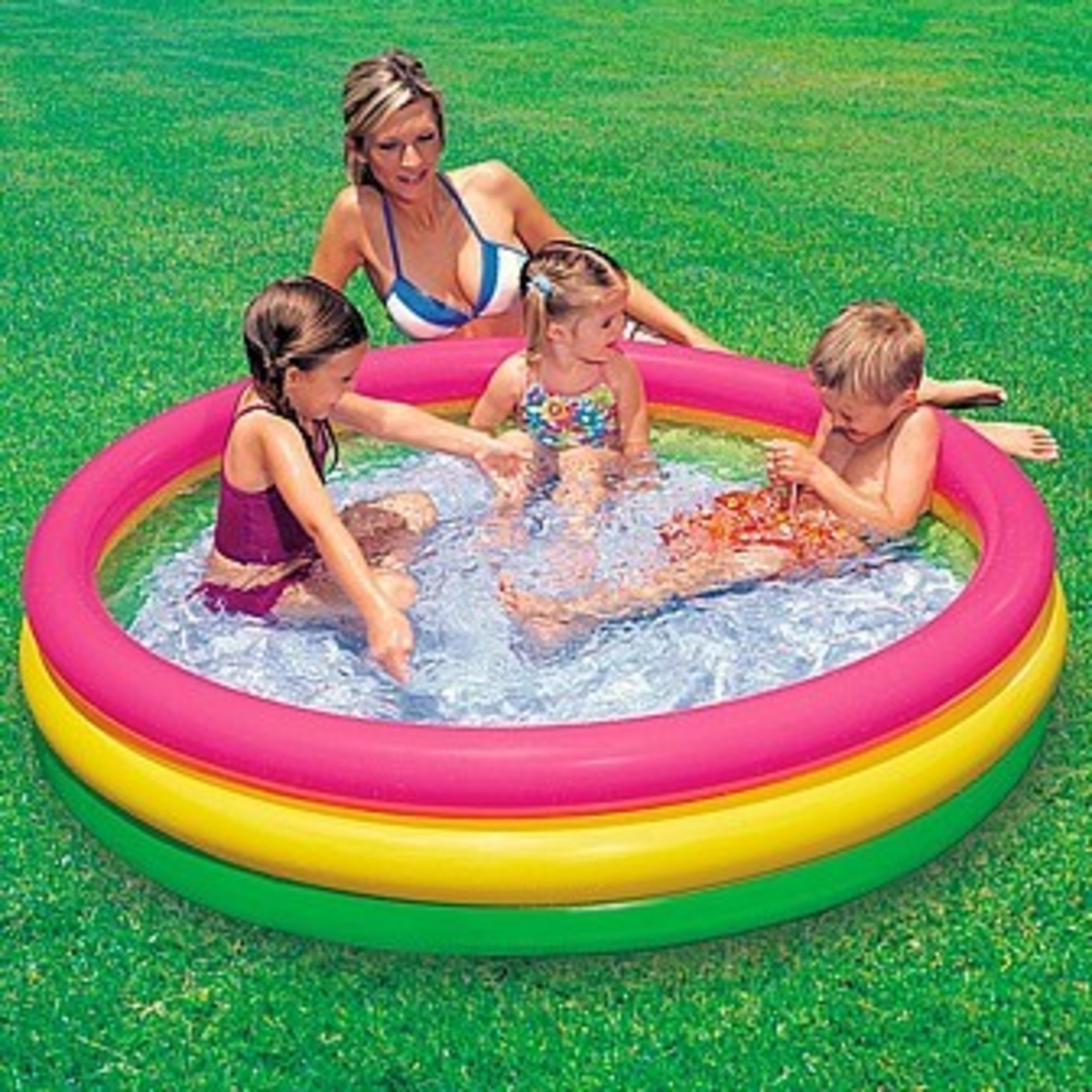 בריכה עגולה צ. הגלידה מתנפחת 3 קומות 1.14mx25cm ק'-6 57412