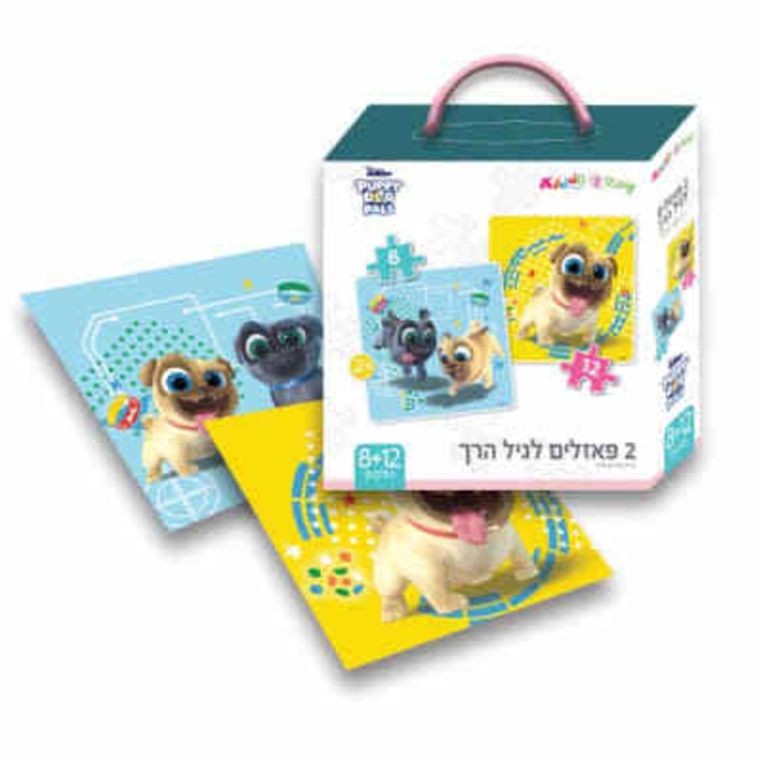 זוג פאזלים לרצפה של דיסני עם חלקים קשיחים וגדולים לגילאי שנתיים ומעלה - גורים וחברים