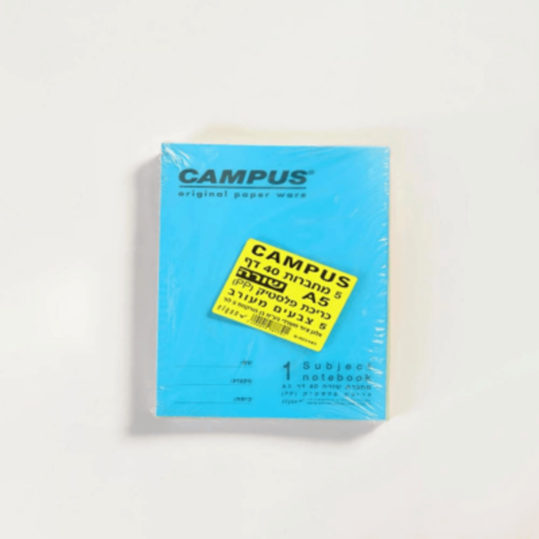 מחברת שורה עם כריכה פלסטיק – CAMPUS