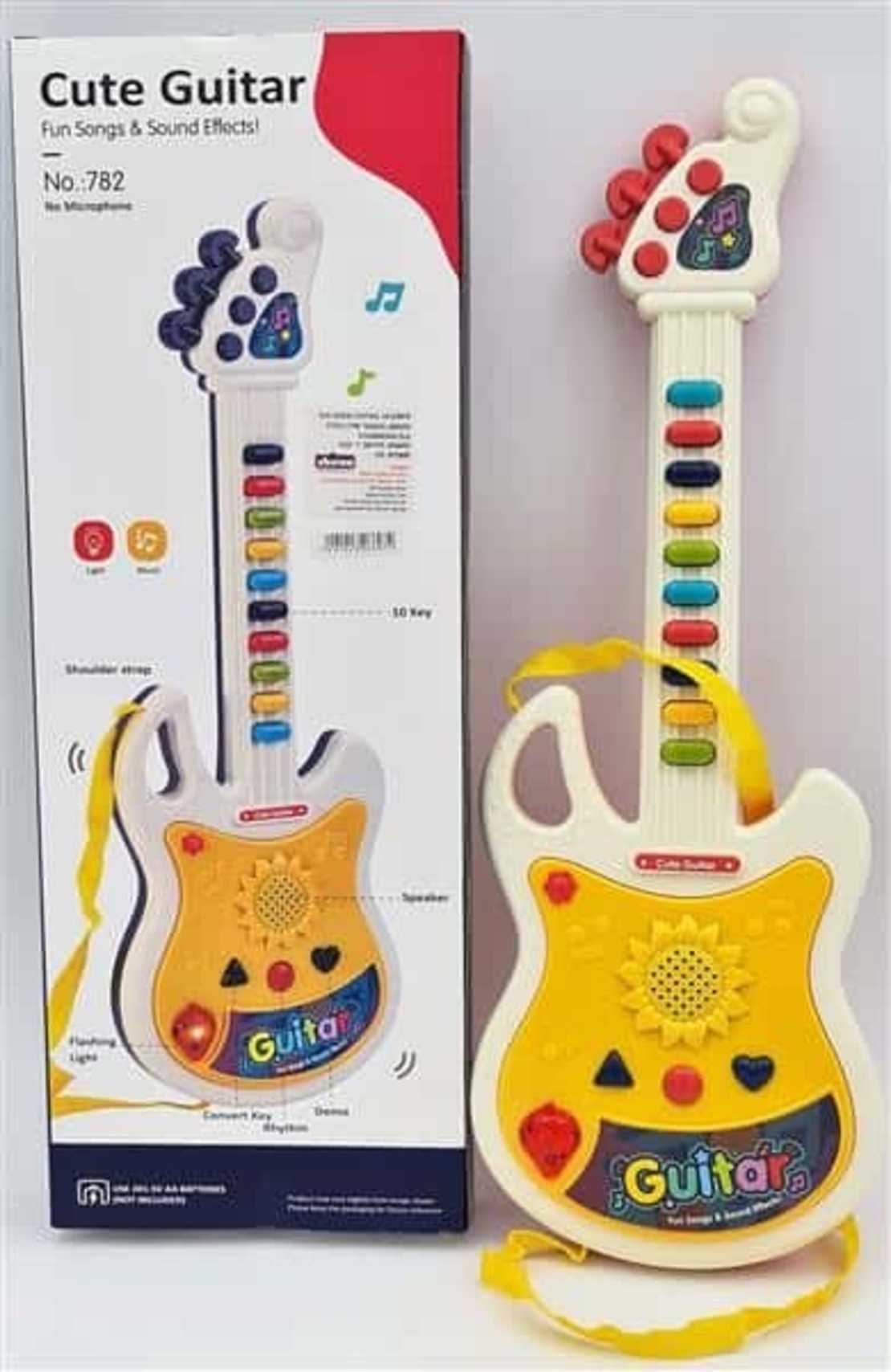 גיטרה עם בטריה מנגנת (ללא מיקרופון )