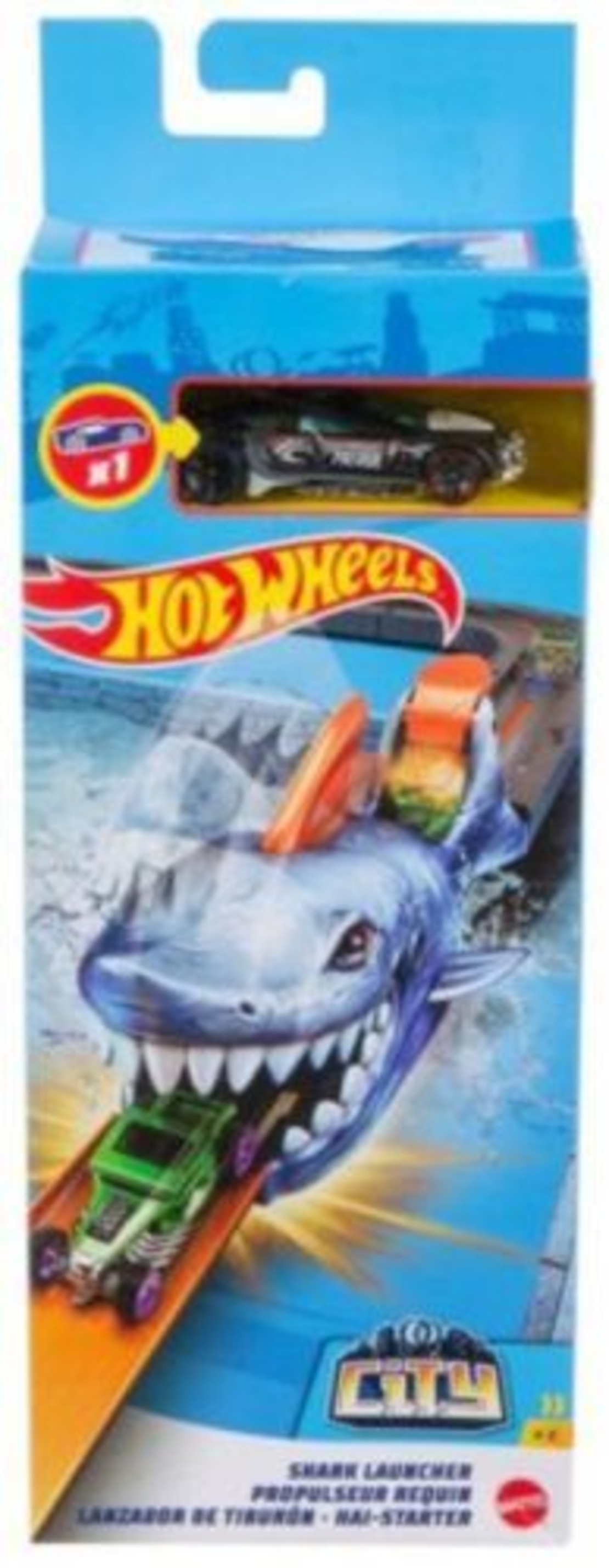 משגר כריש עם מכונית הוט ווילס