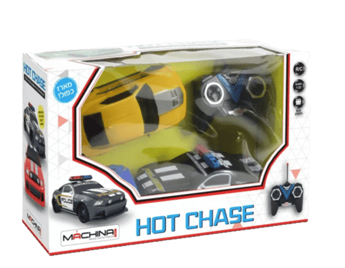 זוג מכוניות בתדרים שונים 1:22 HOT CHASE