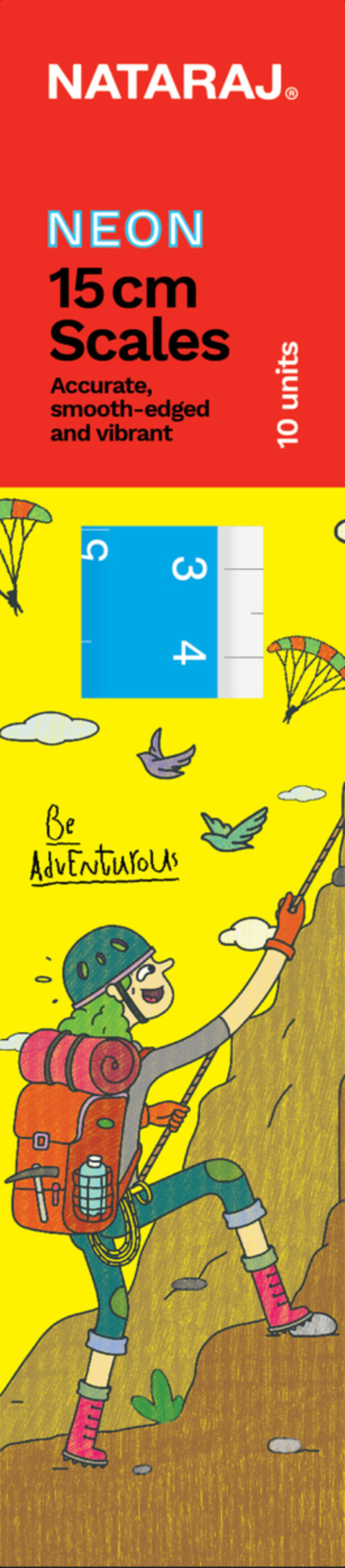 NATARAJ סרגל 15 ס