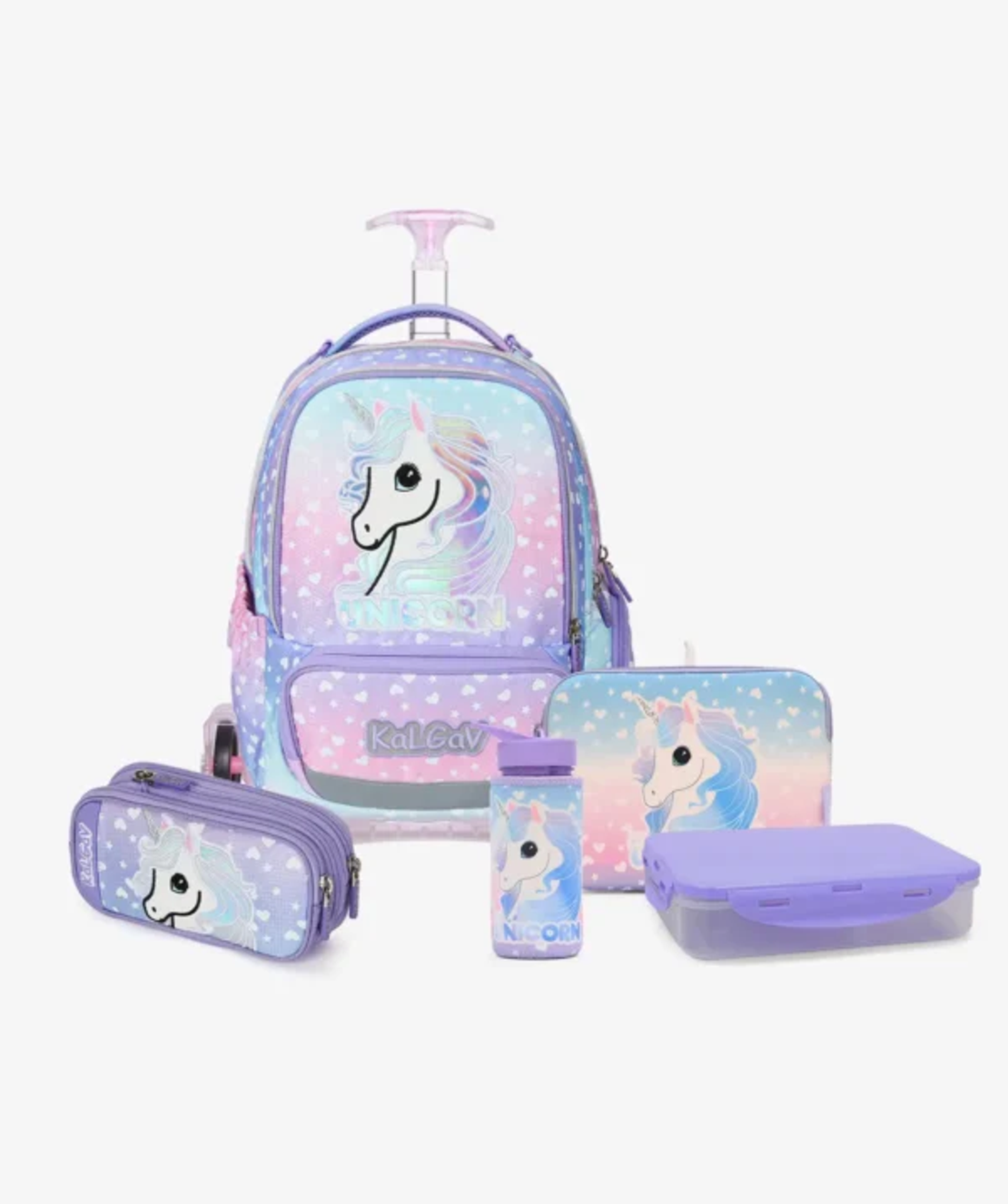מארז X-Fix trolley Unicorn לילך