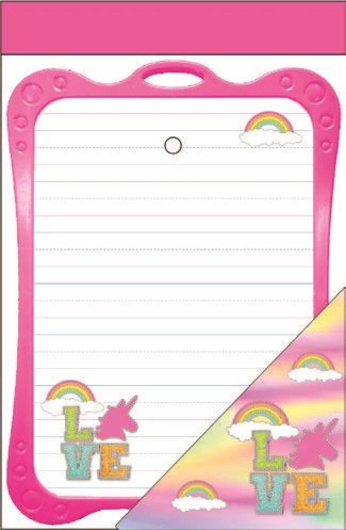 לוח כתיבה דו-צדדי כולל טוש שחור