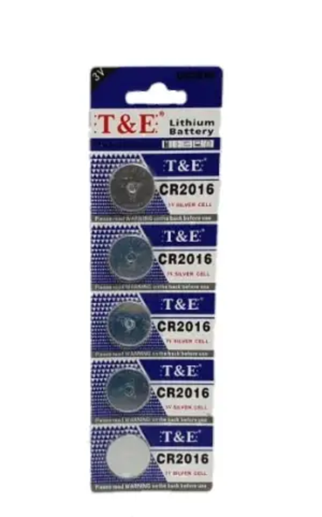 סוללות כפתור CR2016 חמישייה
