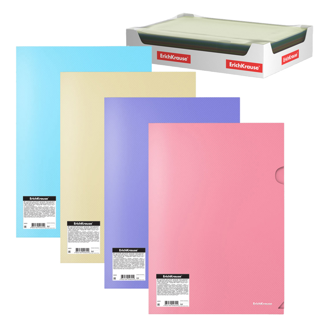 תיק הגשה A4 מעורב צבעים פסטל