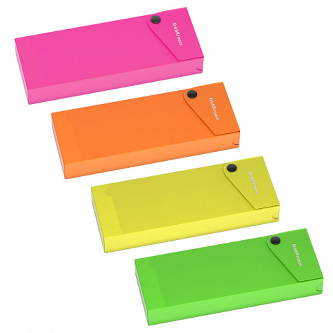 קלמר פלסטיק צבעי ניון מט מעורב