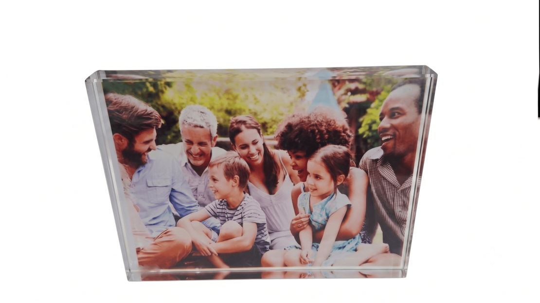 הדפסה על בלוק זכוכית עומד 15x20